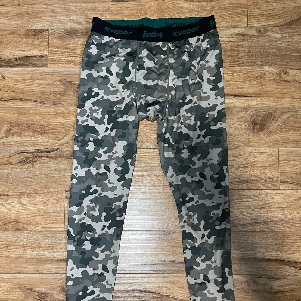 Eastbay Evapor Compression Leggings Tights Camo Green - Size 2XL